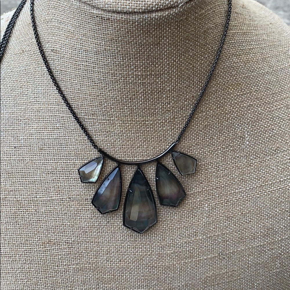 SOLD Kendra Scott BMOP Gunmetal Necklace